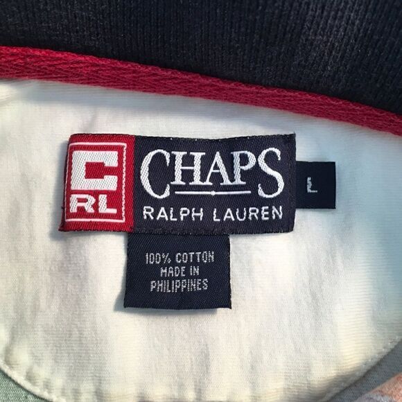 Chaps Ralph Lauren Men’s Multicolor Plaid Polo Shirt - Size L - Picture 3 of 11